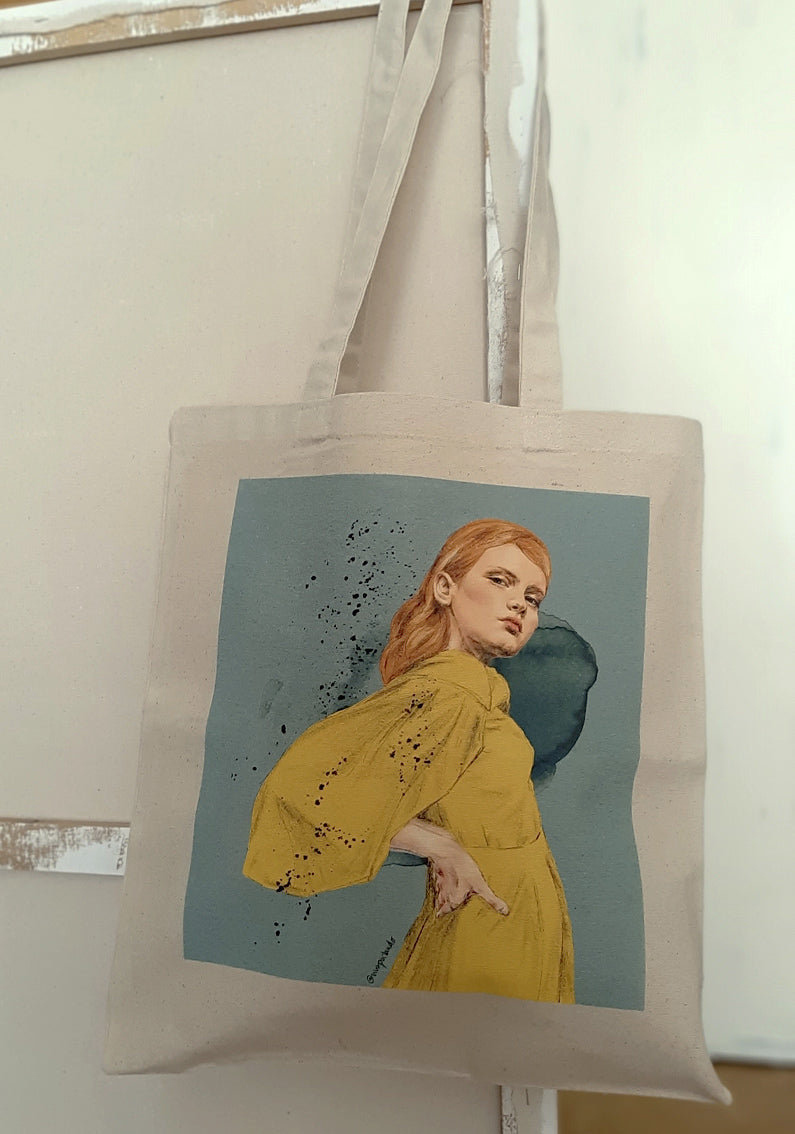 Bolsa . El vestido amarillo