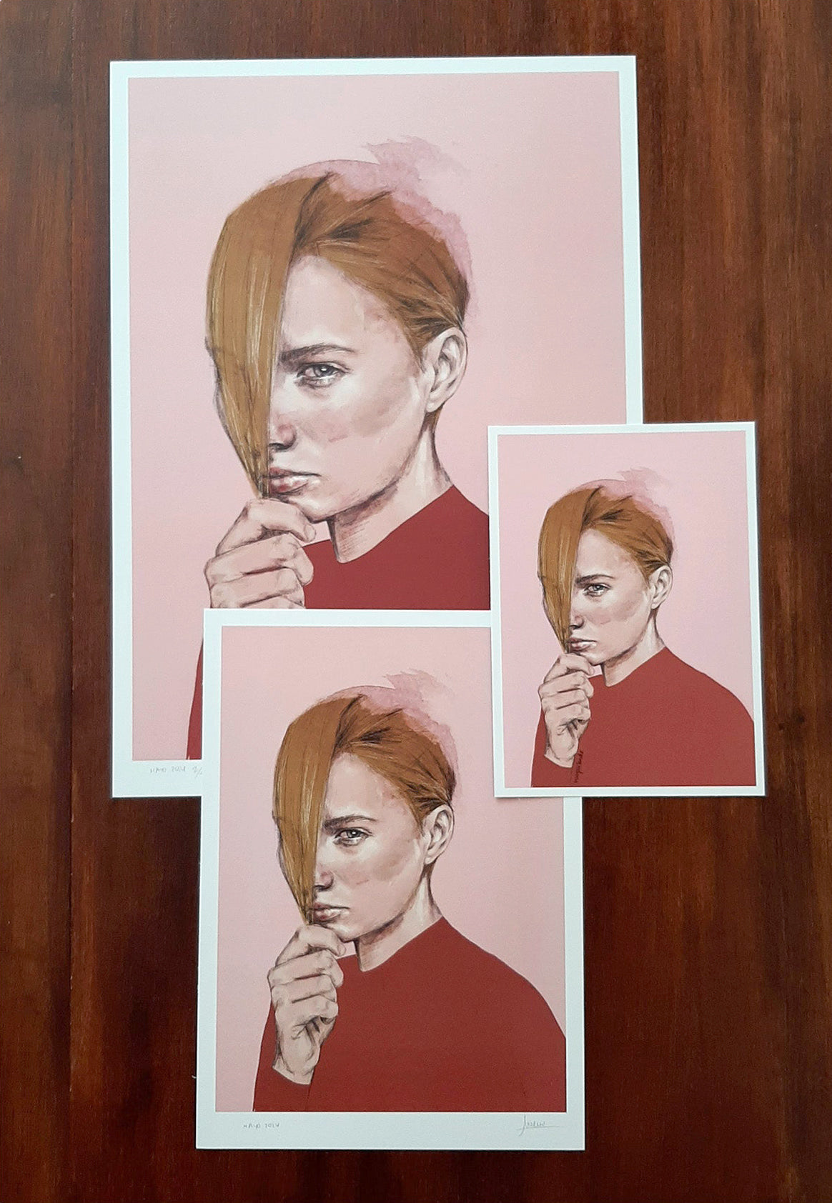 Mujer y rosa